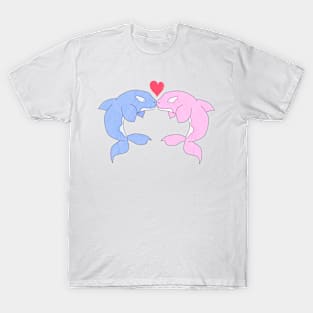 Orcas In Love T-Shirt